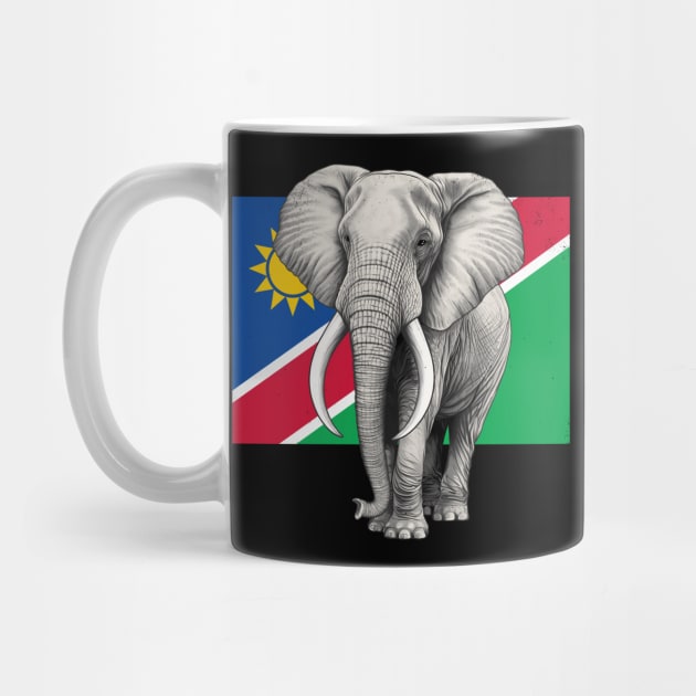 Elephant Flag of Namibia by NicGrayTees